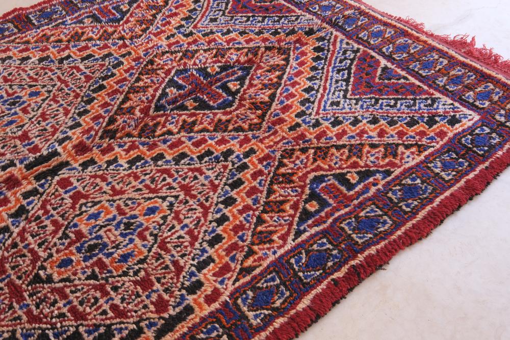 Moroccan Collectible Beni M'Guild Rug 11.9 x 5.9 ft / 364 x 180 cm