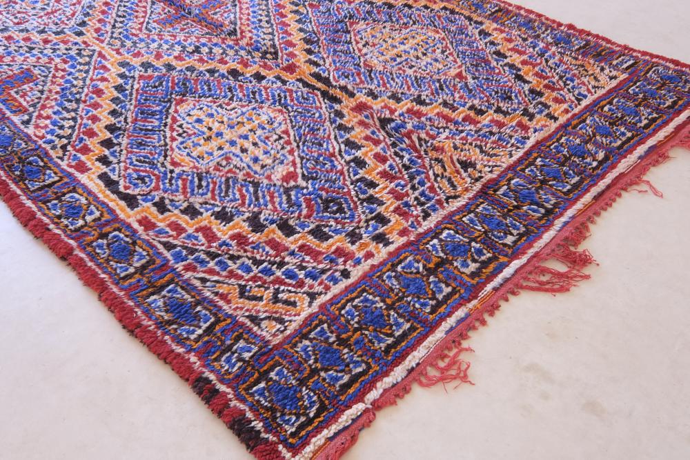 Moroccan Collectible Beni M'Guild Rug 11.9 x 5.9 ft / 364 x 180 cm