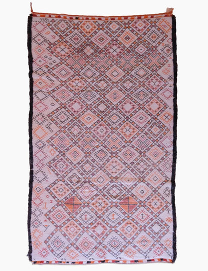 Vintage Moroccan Beni Rug from 1980s 11.3 x 6.4 ft / 345 x 197 cm - Surcoma
