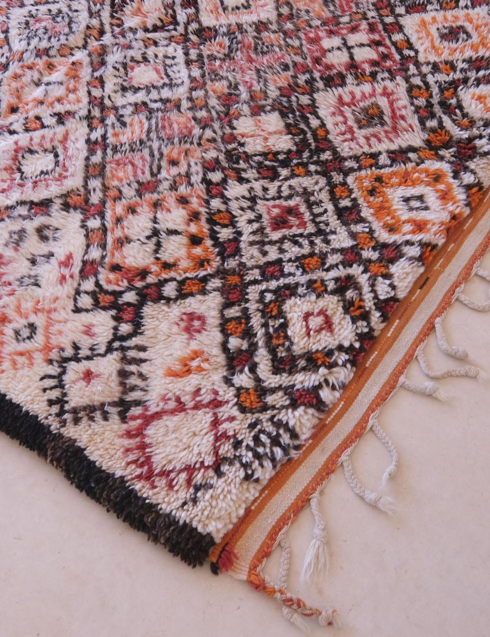 Vintage Moroccan Beni Rug from 1980s 11.3 x 6.4 ft / 345 x 197 cm - Surcoma