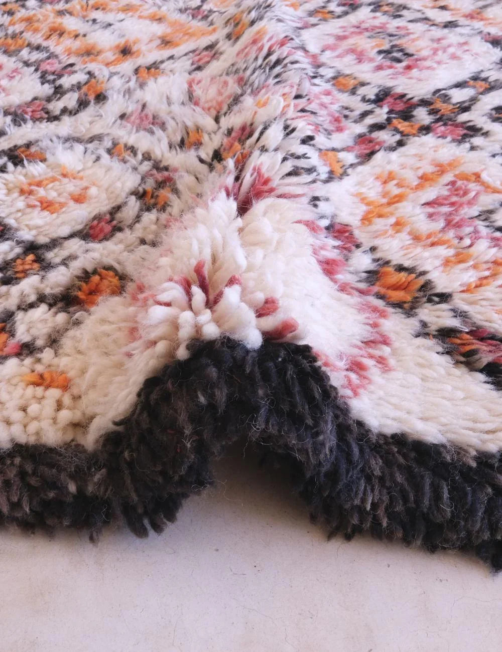 Vintage Moroccan Beni Rug from 1980s 11.3 x 6.4 ft / 345 x 197 cm - Surcoma