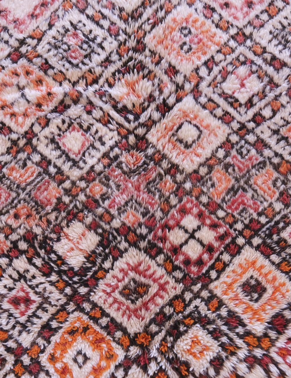 Vintage Moroccan Beni Rug from 1980s 11.3 x 6.4 ft / 345 x 197 cm - Surcoma