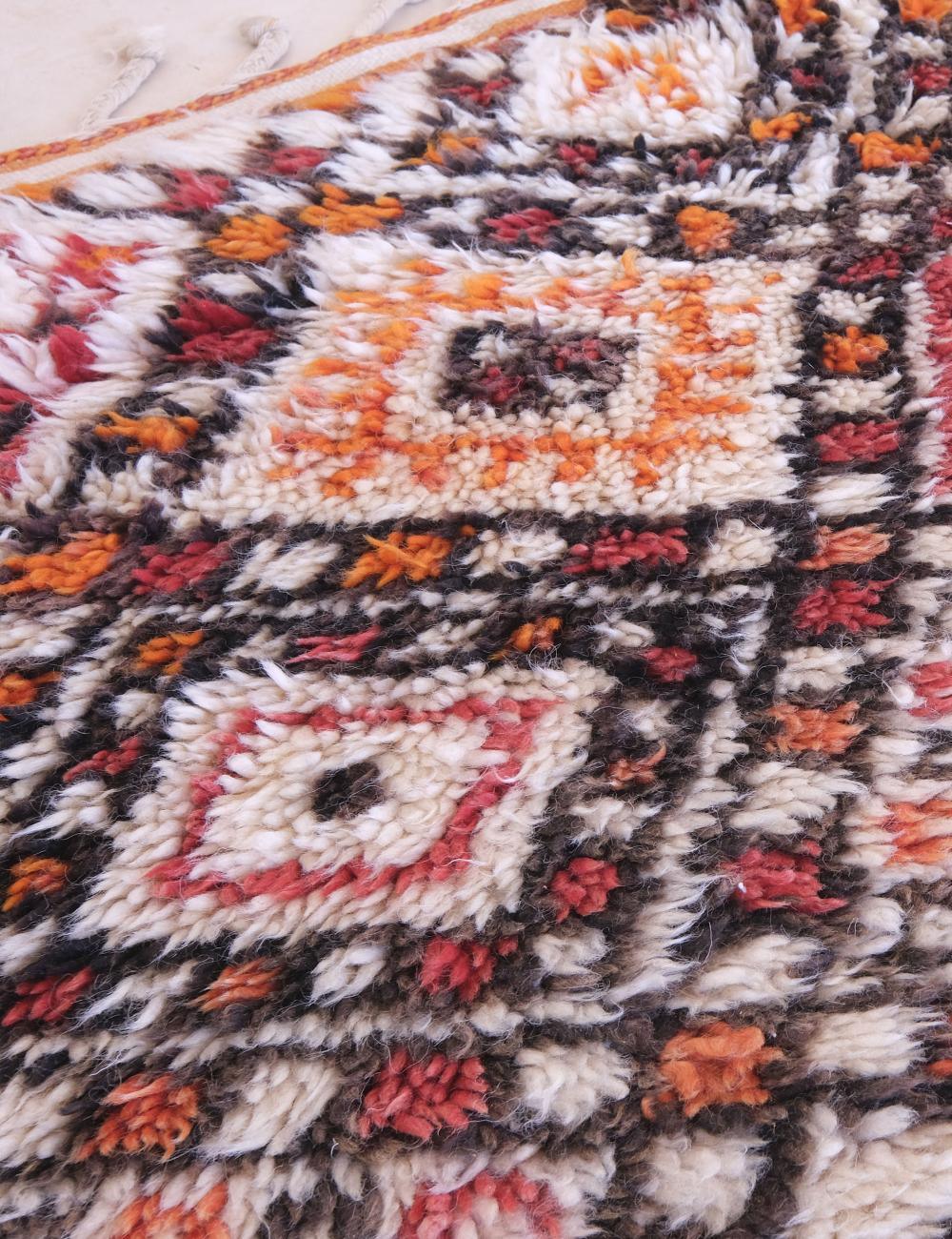 Vintage Moroccan Beni Rug from 1980s 11.3 x 6.4 ft / 345 x 197 cm - Surcoma