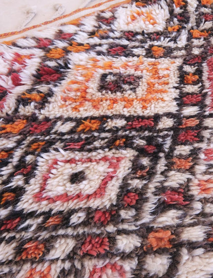 Vintage Moroccan Beni Rug from 1980s 11.3 x 6.4 ft / 345 x 197 cm - Surcoma