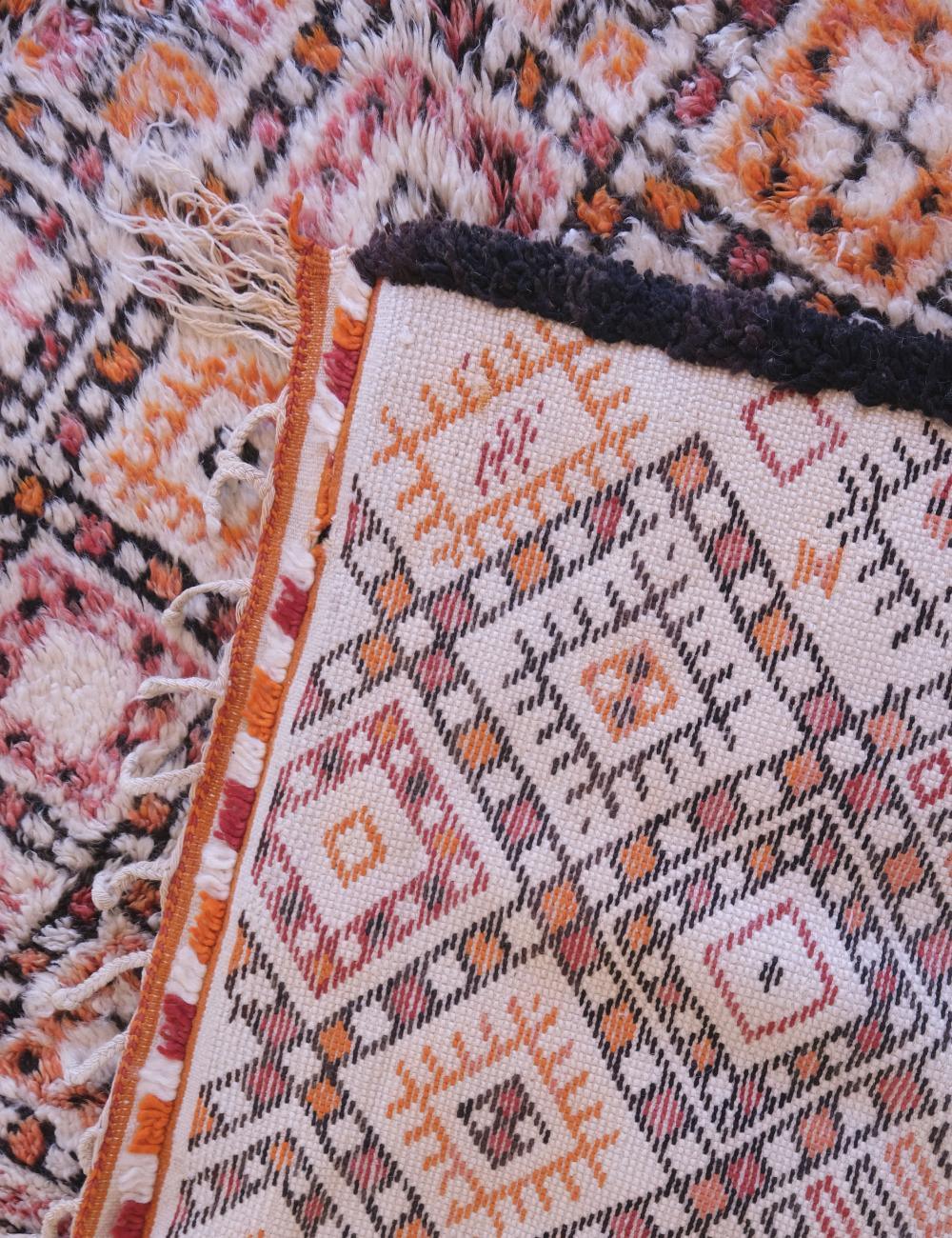 Vintage Moroccan Beni Rug from 1980s 11.3 x 6.4 ft / 345 x 197 cm - Surcoma