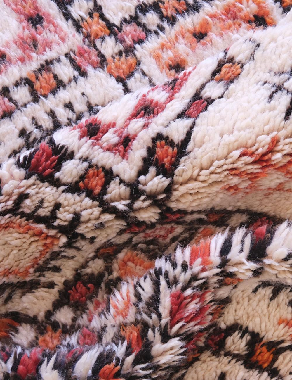 Vintage Moroccan Beni Rug from 1980s 11.3 x 6.4 ft / 345 x 197 cm - Surcoma