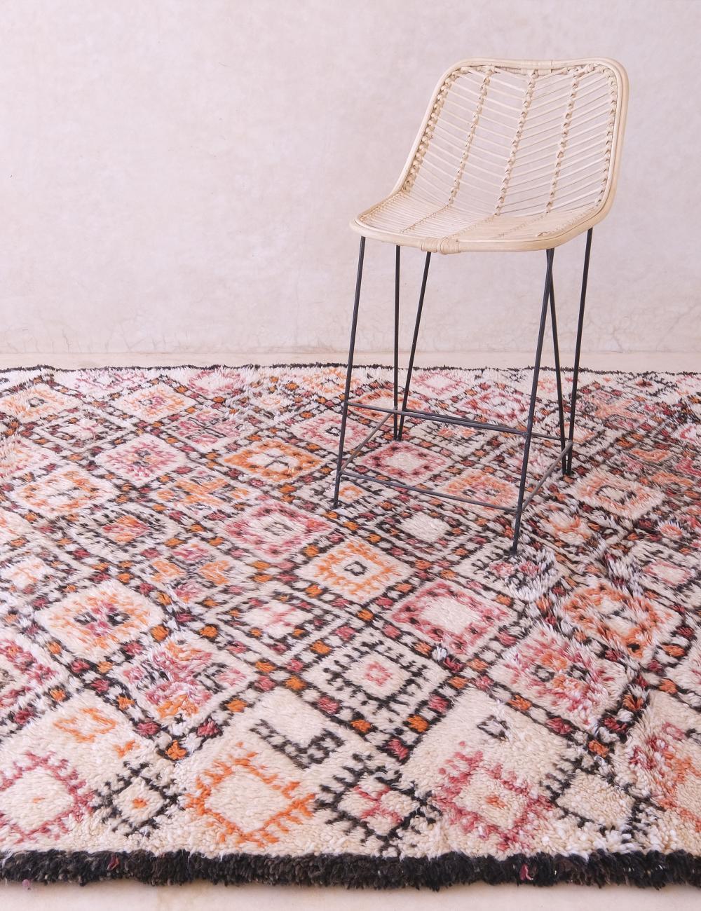 Vintage Moroccan Beni Rug from 1980s 11.3 x 6.4 ft / 345 x 197 cm - Surcoma