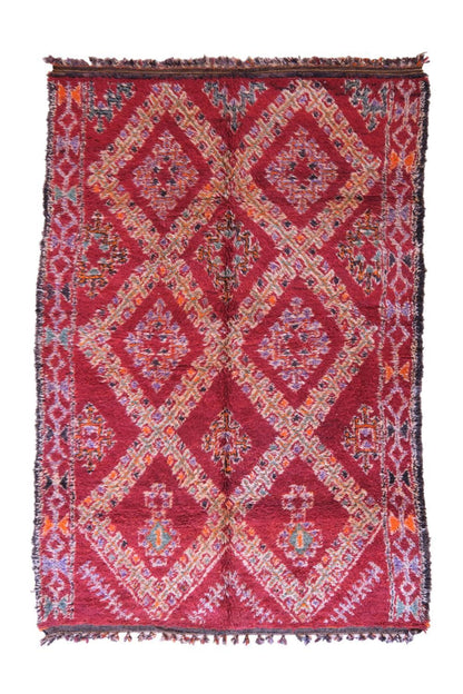 Moroccan Collector Red Rug 10.4 x 6.6 ft / 317 x 202 cm - Surcoma