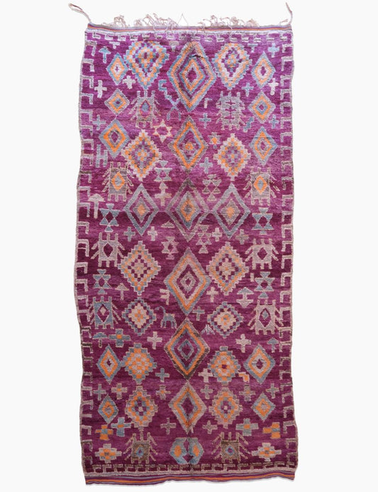 Moroccan Tribal Area Rug 14.1 x 6.2 ft / 431 x 190 cm - Surcoma
