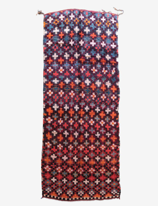 Colorful Moroccan Collectible Rug 15 x 6.1 ft / 457 x 187 cm