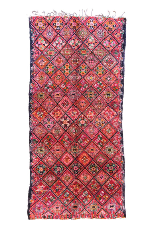 Moroccan Handknotted Rug 13.8 x 6 ft / 422 x 185 cm