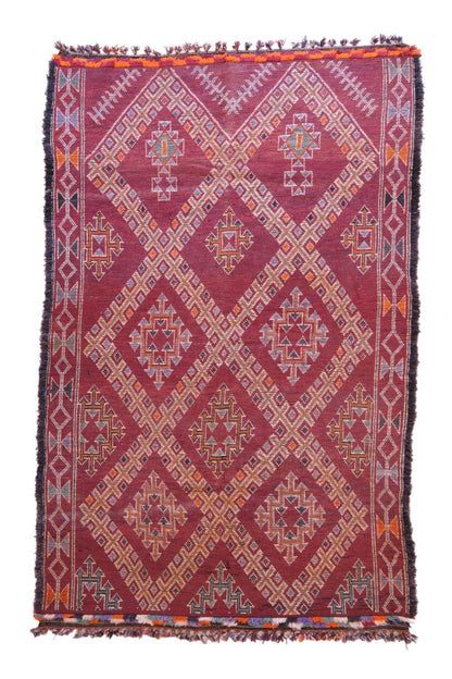 Moroccan Collector Red Rug 10.4 x 6.6 ft / 317 x 202 cm - Surcoma