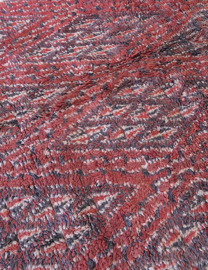 Beni MGuild Moroccan Red Wool Rug 11 x 6 ft / 335 x 183 cm - Surcoma