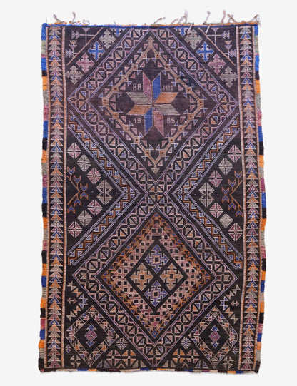1980s Moroccan Beni MGuild Wool Rug 10.8 x 6.43 ft / 329 x 196 cm - Surcoma