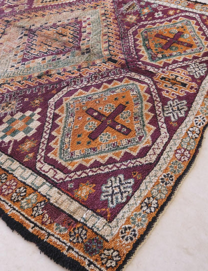Moroccan Rare Vintage Collectible Rug 12.1 x 8.6 ft / 368 x 262 cm - Surcoma