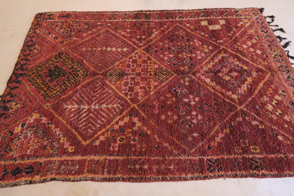 Moroccan Beni M'Guild Wool Rug 10.1 x 6.5 ft / 307 x 198 cm