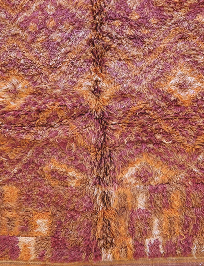 Moroccan Burnt Orange Rug 12.4 x 5.8 ft / 377 x 178 cm - Surcoma
