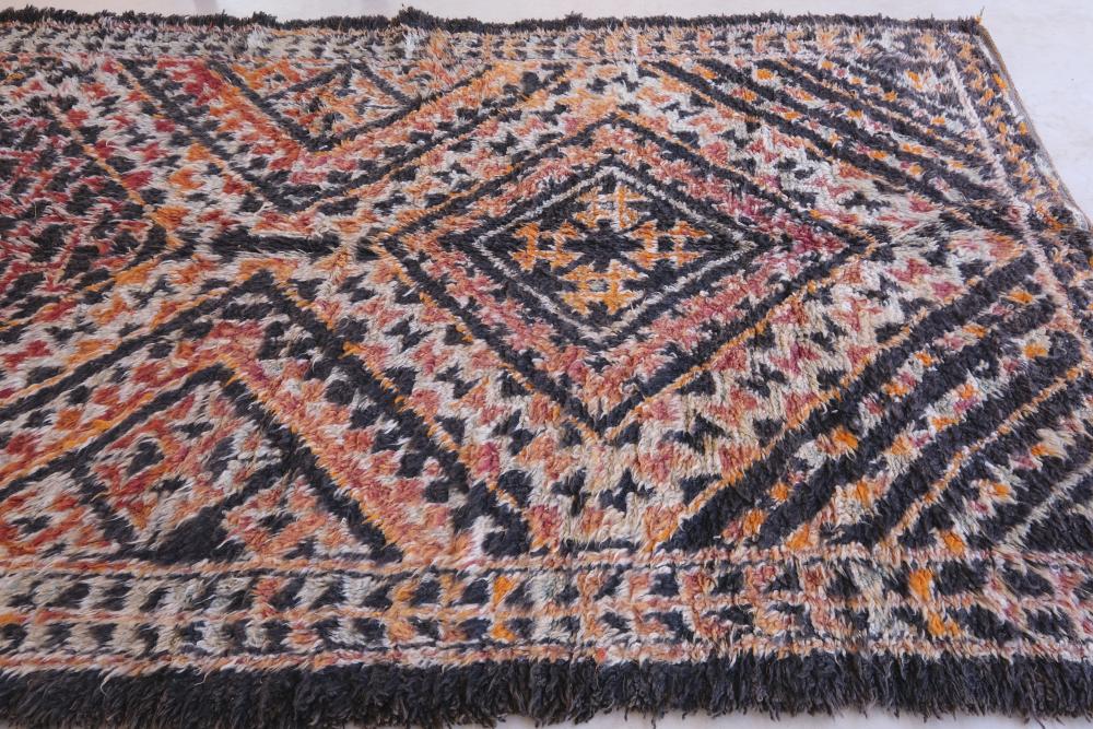 Moroccan Collector Wool Rug 13.5 x 6.2 ft / 410 x 191 cm