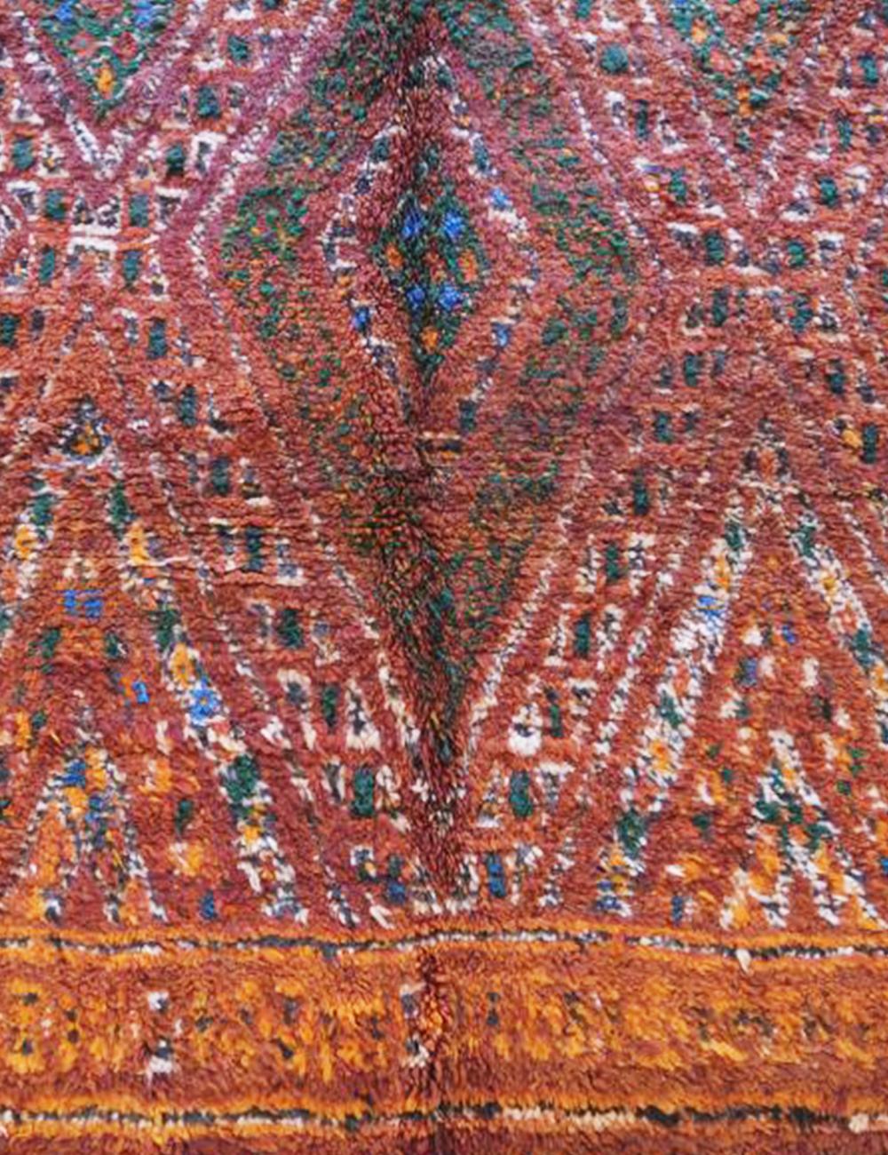 Moroccan Beni MGuild Wool Rug 10.4 x 6.6 ft / 318 x 203 cm