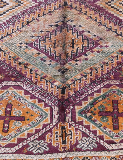 Moroccan Rare Vintage Collectible Rug 12.1 x 8.6 ft / 368 x 262 cm - Surcoma