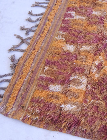 Moroccan Burnt Orange Rug 12.4 x 5.8 ft / 377 x 178 cm - Surcoma