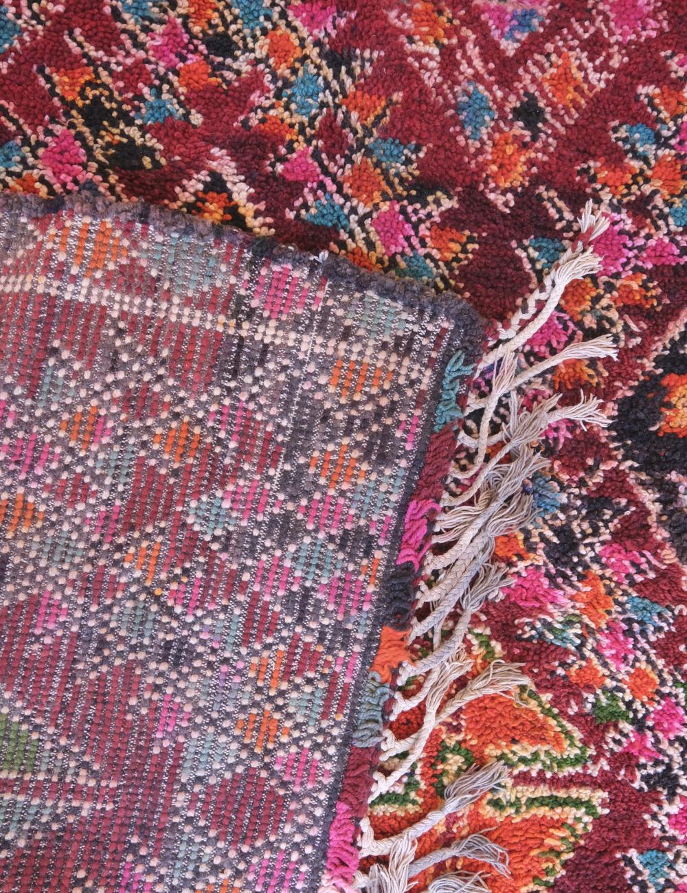 Red Colorful Wool Rug 11.2 x 6.7 ft / 340 x 205 cm