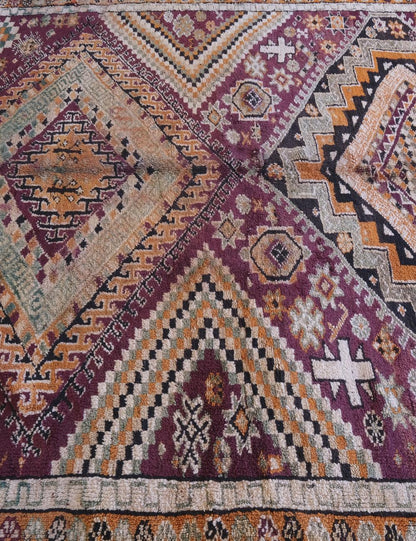 Moroccan Rare Vintage Collectible Rug 12.1 x 8.6 ft / 368 x 262 cm - Surcoma