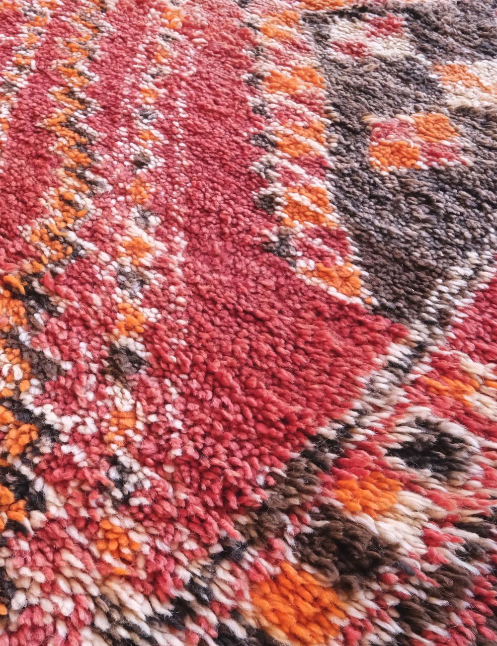 Authentic Vintage Moroccan Rug 12.5 x 6.8 ft / 382 x 209 cm - Surcoma