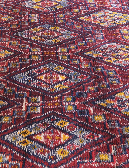 Hand-Knotted Moroccan Beni MGuild Rug 15.1 x 6.2 ft / 460 x 190 cm - Surcoma