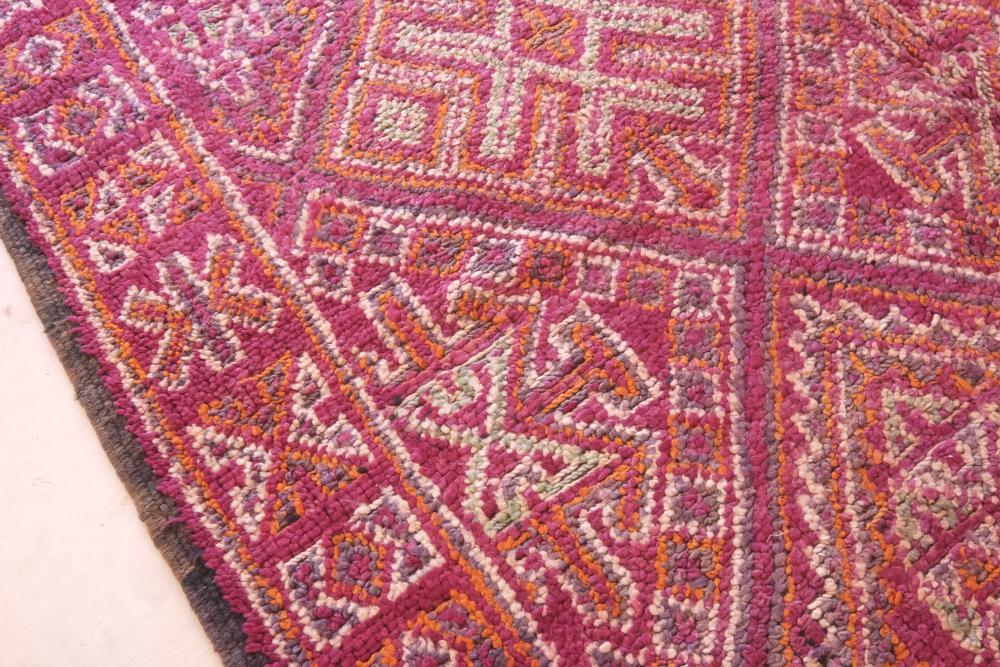 Moroccan Berry Pink Beni MGuild Rug 11.1 x 6.7 ft / 338 x 207 cm - Surcoma