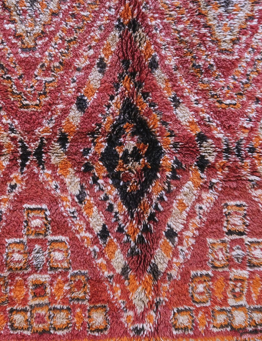 Authentic Vintage Moroccan Rug 12.5 x 6.8 ft / 382 x 209 cm - Surcoma