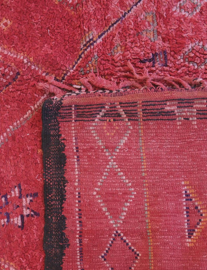 Tribal Red Moroccan Rug 10 x 6.4 ft / 306 x 195 cm - Surcoma
