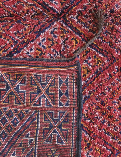 Moroccan Beni MGuild Red Rug 9.4 x 6.5 ft / 286 x 199 cm - Surcoma