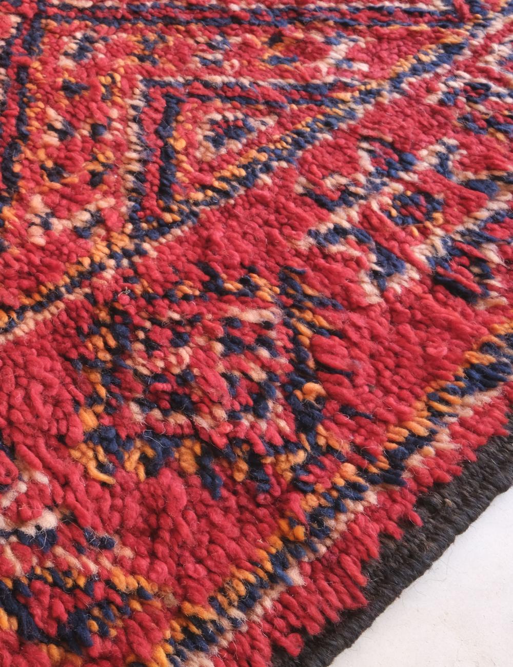 Moroccan Beni MGuild Red Rug 9.4 x 6.5 ft / 286 x 199 cm