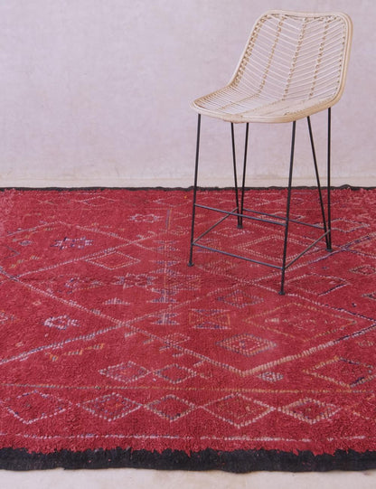 Tribal Red Moroccan Rug 10 x 6.4 ft / 306 x 195 cm - Surcoma