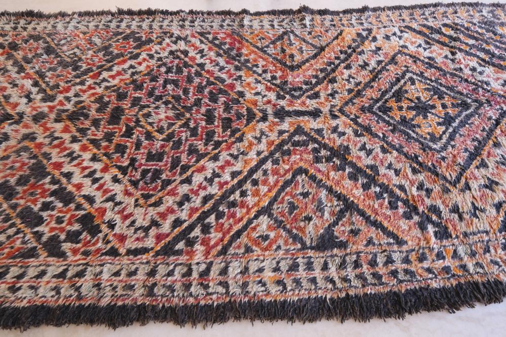 Moroccan Collector Wool Rug 13.5 x 6.2 ft / 410 x 191 cm