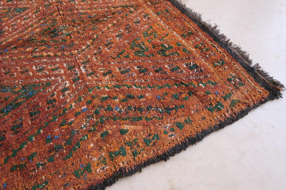 1980's Moroccan Beni M'Guild Wool Rug 10.4 x 6.6 ft / 318 x 203 cm