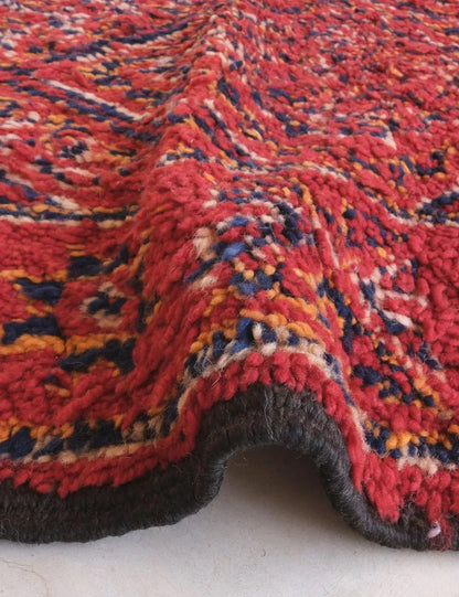 Moroccan Beni MGuild Red Rug 9.4 x 6.5 ft / 286 x 199 cm - Surcoma