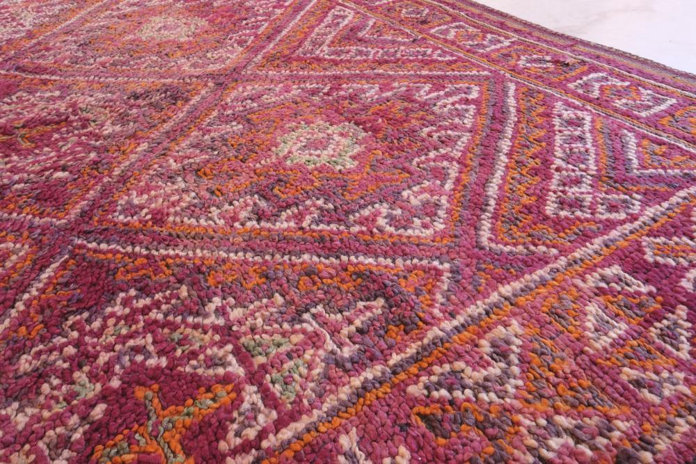 Moroccan Berry Pink Beni MGuild Rug 11.1 x 6.7 ft / 338 x 207 cm - Surcoma