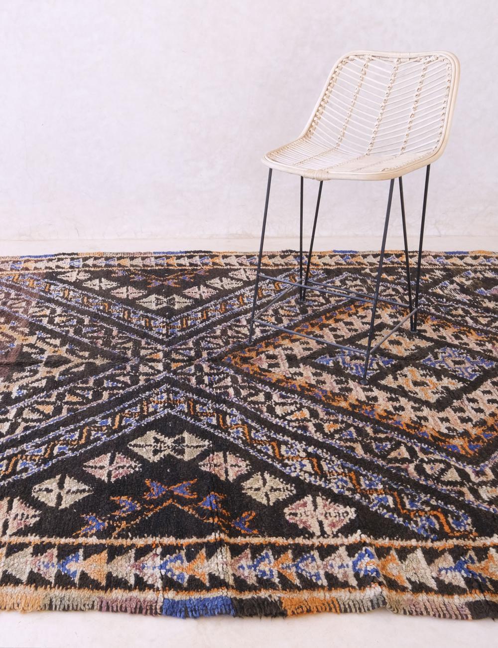 1980s Moroccan Beni MGuild Wool Rug 10.8 x 6.43 ft / 329 x 196 cm - Surcoma
