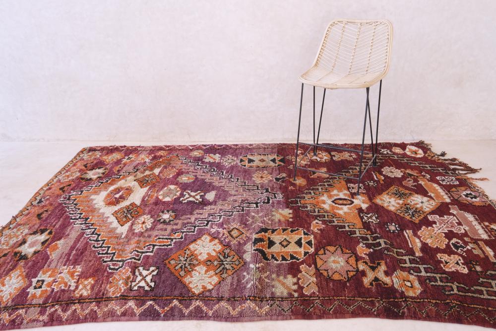 Moroccan Vintage Boujad Rug 8.9 x 5.8 ft / 272 x 178 cm