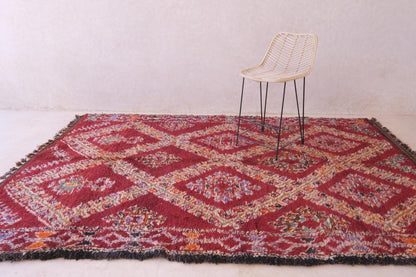 Moroccan Collector Red Rug 10.4 x 6.6 ft / 317 x 202 cm - Surcoma