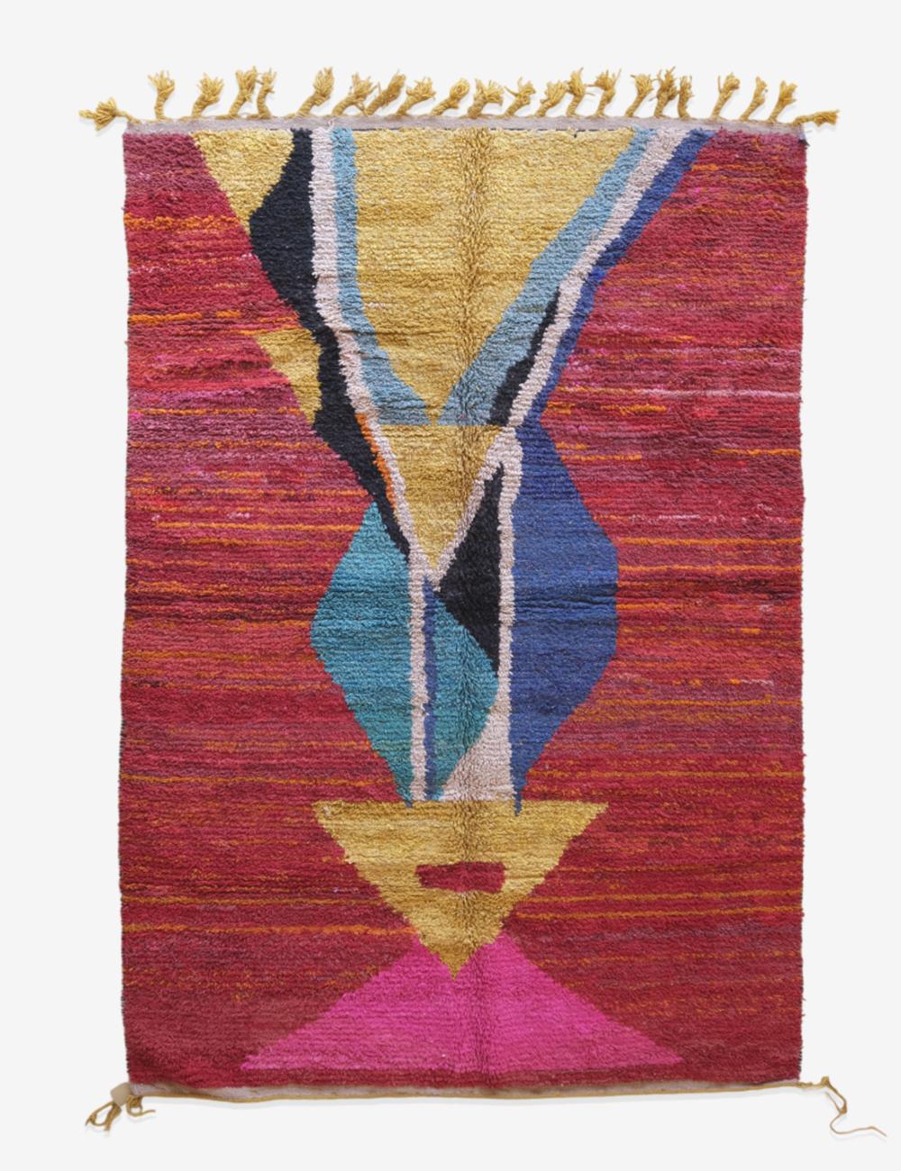 Moroccan Colorful Area Rug 9.6 x 6.6 ft / 292 x 203 cm - Surcoma
