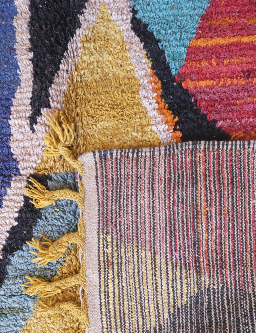 Moroccan Colorful Area Rug 9.6 x 6.6 ft / 292 x 203 cm - Surcoma