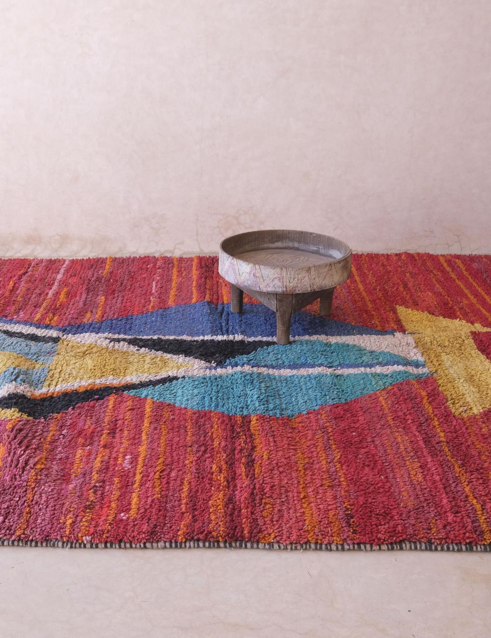 Moroccan Colorful Area Rug 9.6 x 6.6 ft / 292 x 203 cm - Surcoma