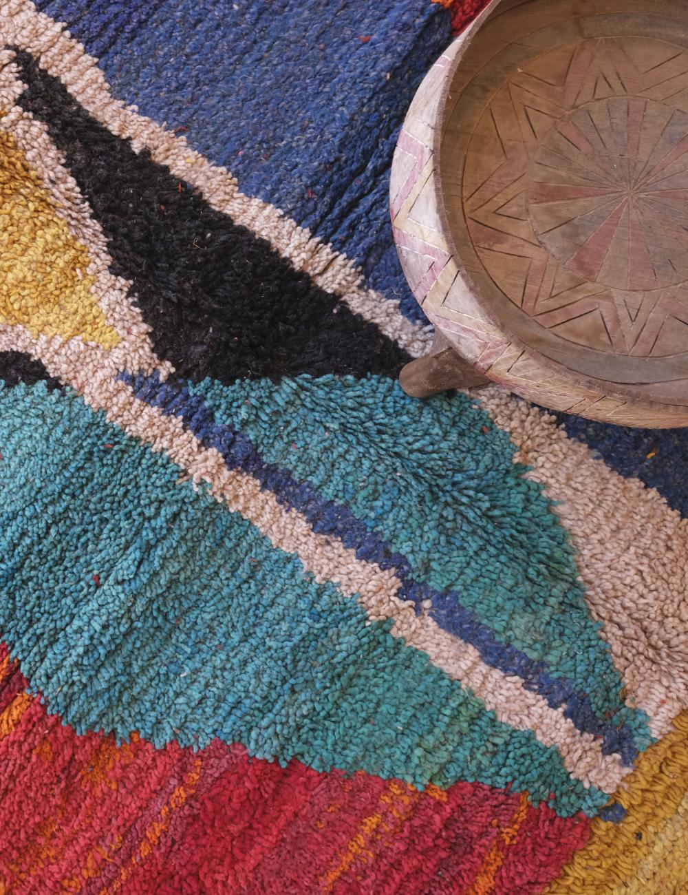 Moroccan Colorful Area Rug 9.6 x 6.6 ft / 292 x 203 cm - Surcoma