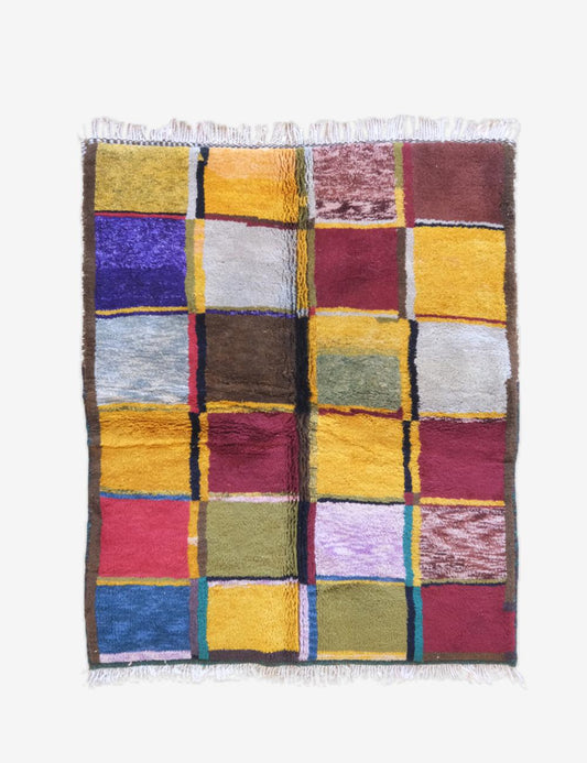 Colorful Beni Mrirt Moroccan Custom Rug