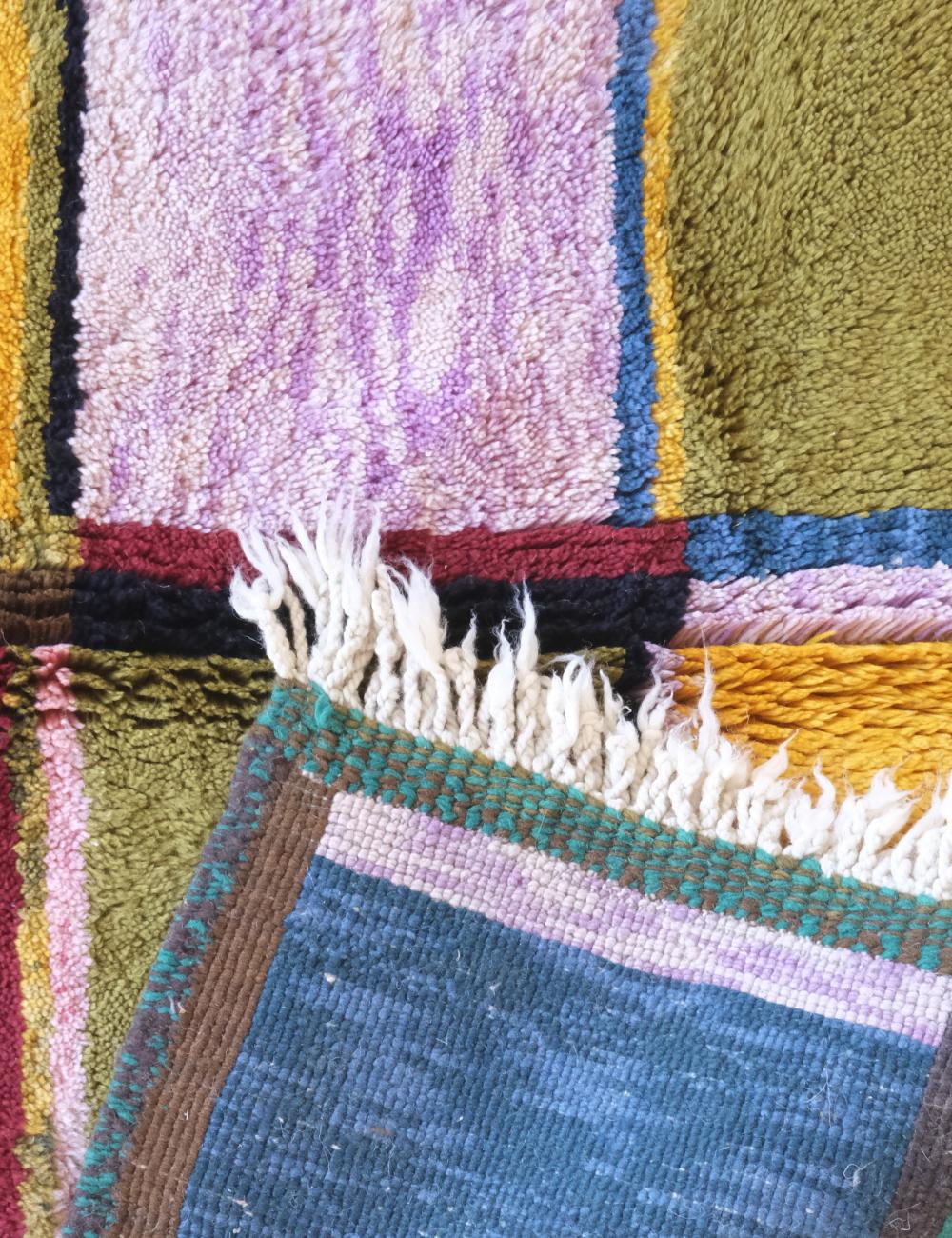 Colorful Beni Mrirt Moroccan Custom Rug