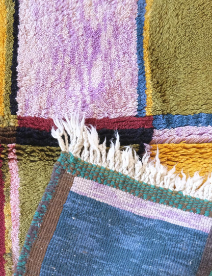 Colorful Beni Mrirt Moroccan Custom Rug