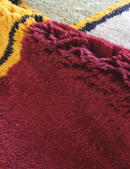 Colorful Beni Mrirt Moroccan Custom Rug